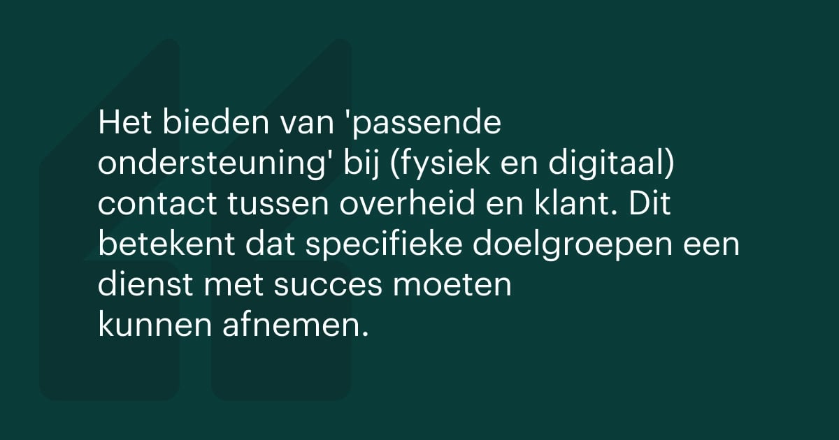 Quote: Passend ondersteuning